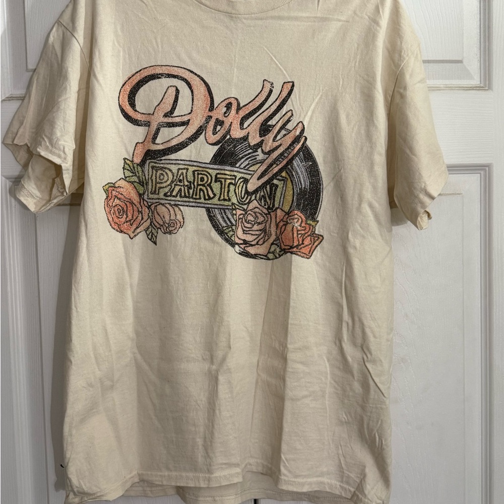 Cream Relaxed Graphic Short Sleeve T-Shirt